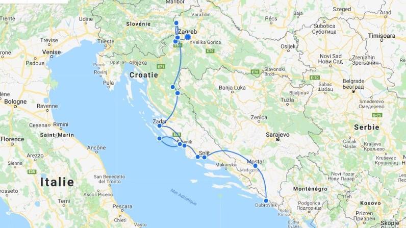 Grand tour de Croatie