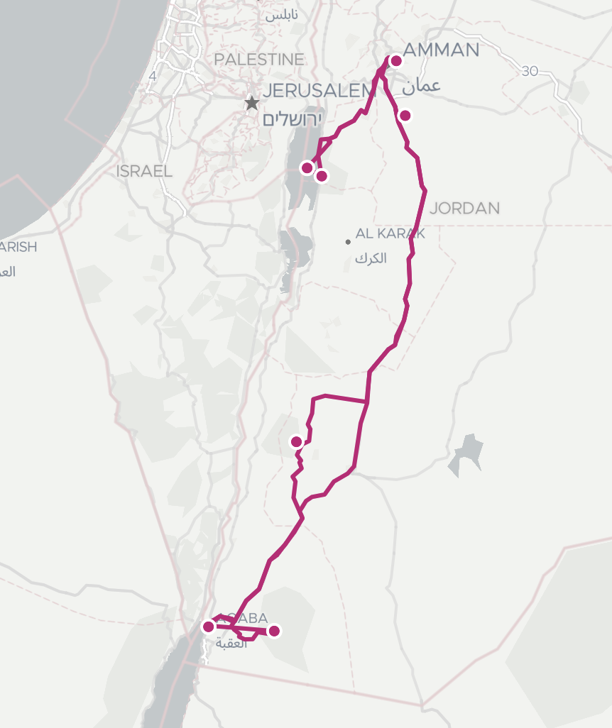La Jordanie entre Terre & Mer