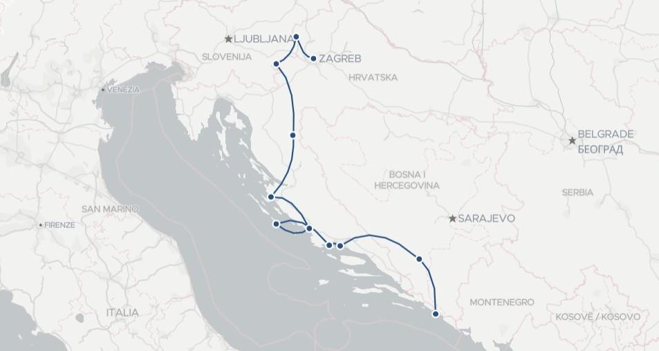 Circuit groupe Zagreb à Dubrovnik