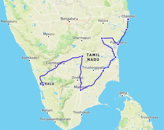 Splendeurs du sud de l'Inde