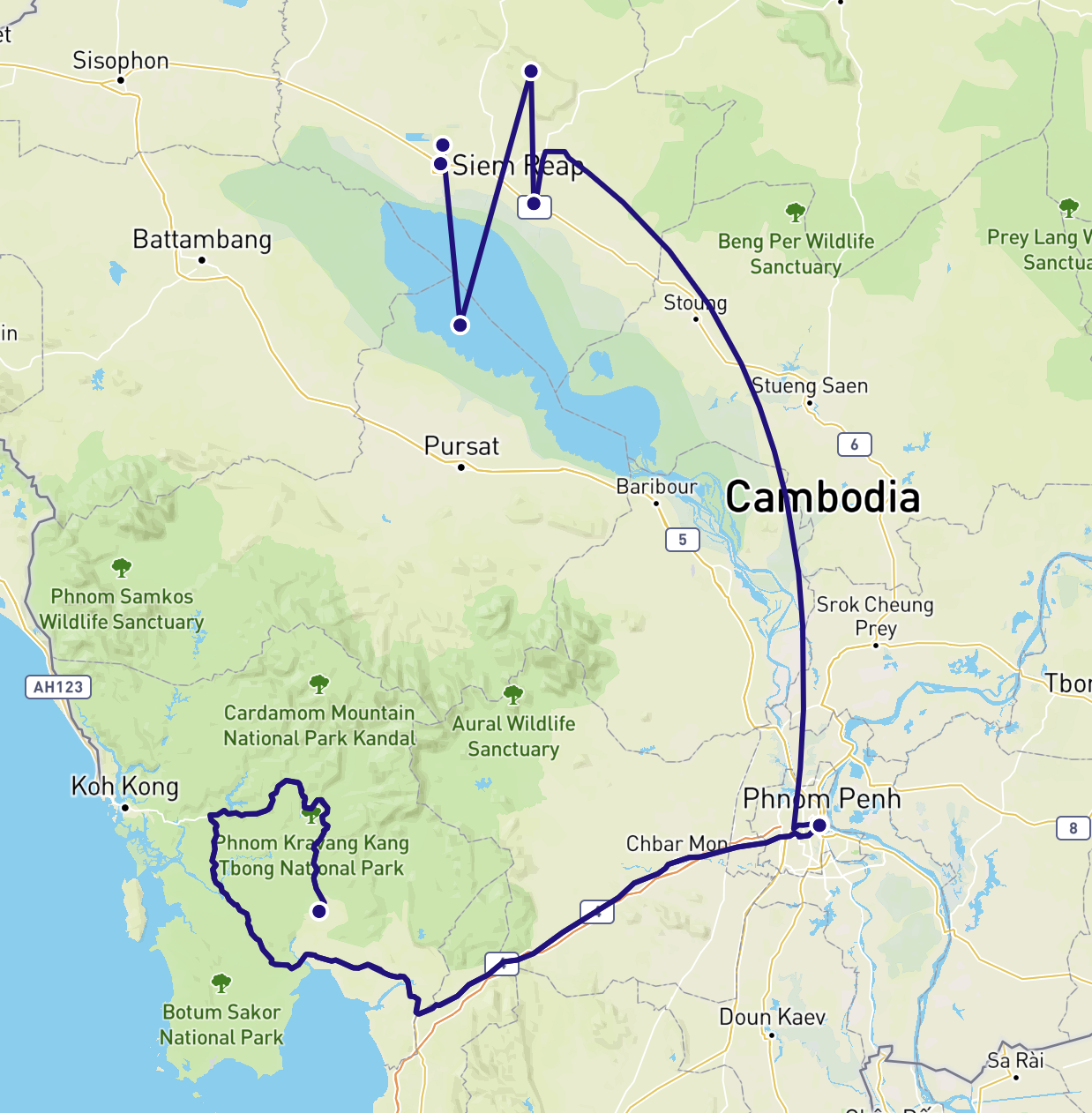 Immersion et randonnée en pays Khmers