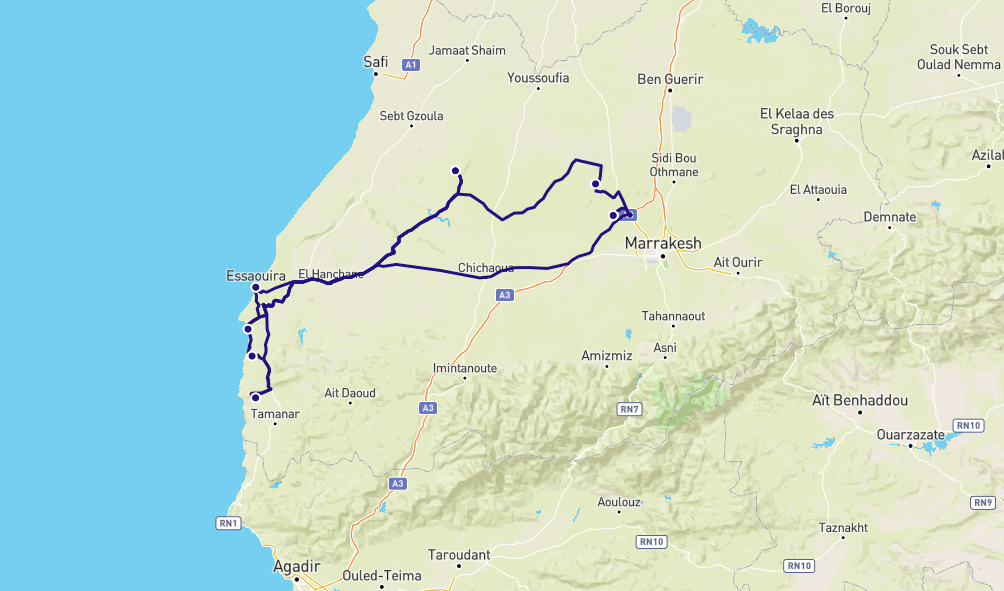 Randonnée sur la côte atlantique
