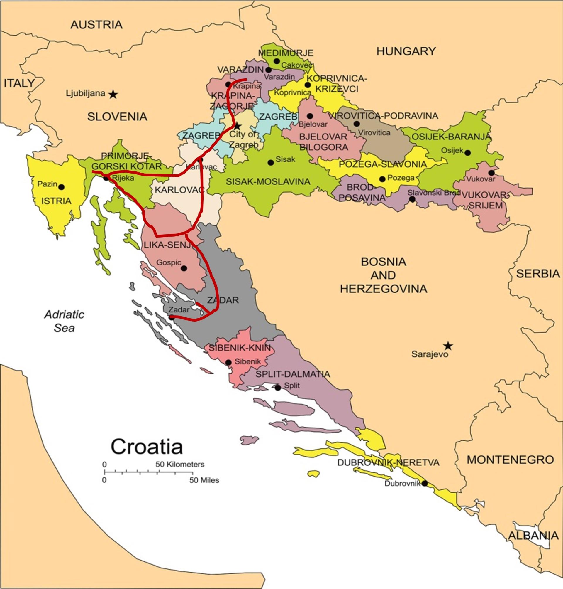 Randonnée vers les plus beaux parcs de la Croatie